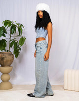 Pointed toe low buckle boots