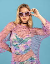 Net long sleeve top