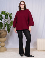 Oversized wide sweater