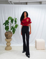 Vintage customized smocked football shirt