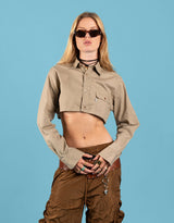 Vintage customized Levi’s cropped blouse