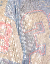 Sequin varsity number T-shirt