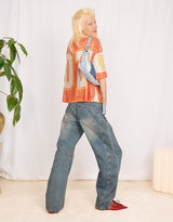 Studded balloon jeans
