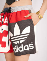 Vintage customized upcycled Adidas patchwork shorts
