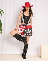Vintage customized upcycled Adidas patchwork shorts