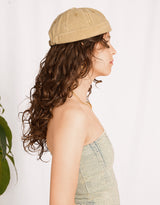 Washed cotton miki cap