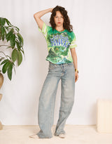 Vintage customized sporty button top