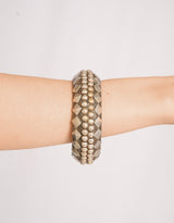 Handcrafted studded cuff bracelet