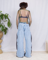 Disco net long sleeve top