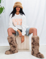 Furry boots