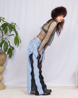 Disco net long sleeve top