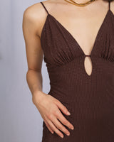 Sparkly cut out detail long dress