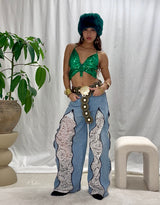 Butterfly sequin top