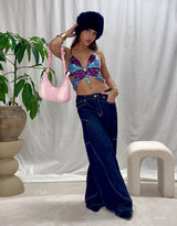 Butterfly sequin top