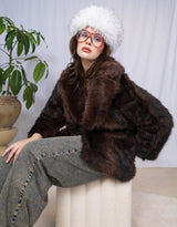 Faux fur midi coat I