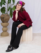 Oversized wide sweater