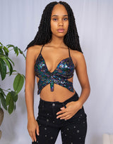 Butterfly sequin top