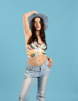 Butterfly sequin top