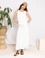 Flowy midi skirt