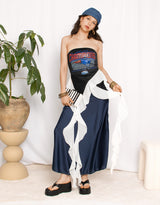 Flowy midi skirt