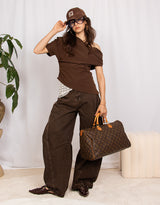 Asymmetric draped top