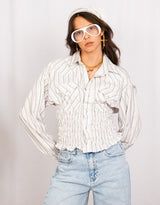 Vintage customized Ralph Lauren smocked longsleeve