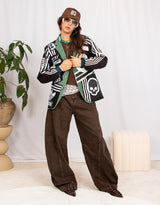 Vintage customized sports blazer with logo patches