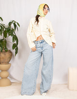 Vintage customized Ralph Lauren front ruched blouse