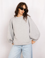 Oversized balloon sleeve sweater