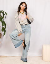 LA 1983 cropped sweater