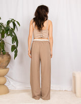Relaxed straight leg trousers