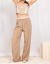 Relaxed straight leg trousers