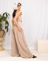 Tall tailored pinstripe wide trousers