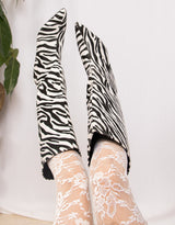 Knee high pointed heel boots