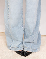 Stud slingback kitten heel pumps