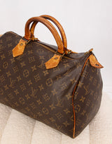 Vintage Louis Vuitton Speedy 30 monogram canvas handbag