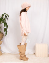 Vintage customized Ralph Lauren front ruched blouse