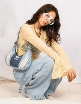 Lace bell sleeves sheer top