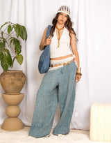 Ruched halter neck top