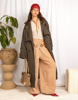 Oversized cape trenchcoat