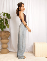 Sparkly barrel jeans