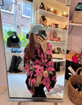 Floral bell sleeves dress