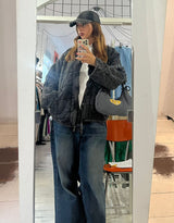 Free people quilted jack with zipper