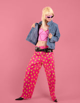 Funky patches denim jacket