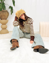 Fold over western cowboy boots