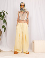 Y2K wide leg drawstring trousers