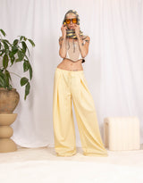 Tall Y2K wide leg drawstring trousers