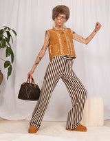 Vegan suede embroidery gilet