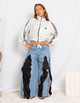 Vintage customized upcycled Adidas track jacket
