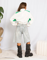 Vintage customized upcycled Nike track jacket